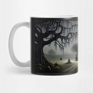 Landscape in the moonlight Mug